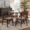 Baxton Studio Eiko Light Beige Upholstered and Walnut Wood 5-Piece Dining Set 168-10815-10808 - alternate 4